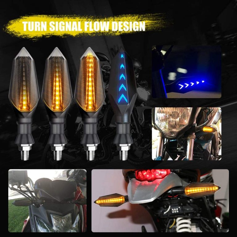 2pcs Universal Motorcycle Motorbike Turn Signal Indicator Lights Red